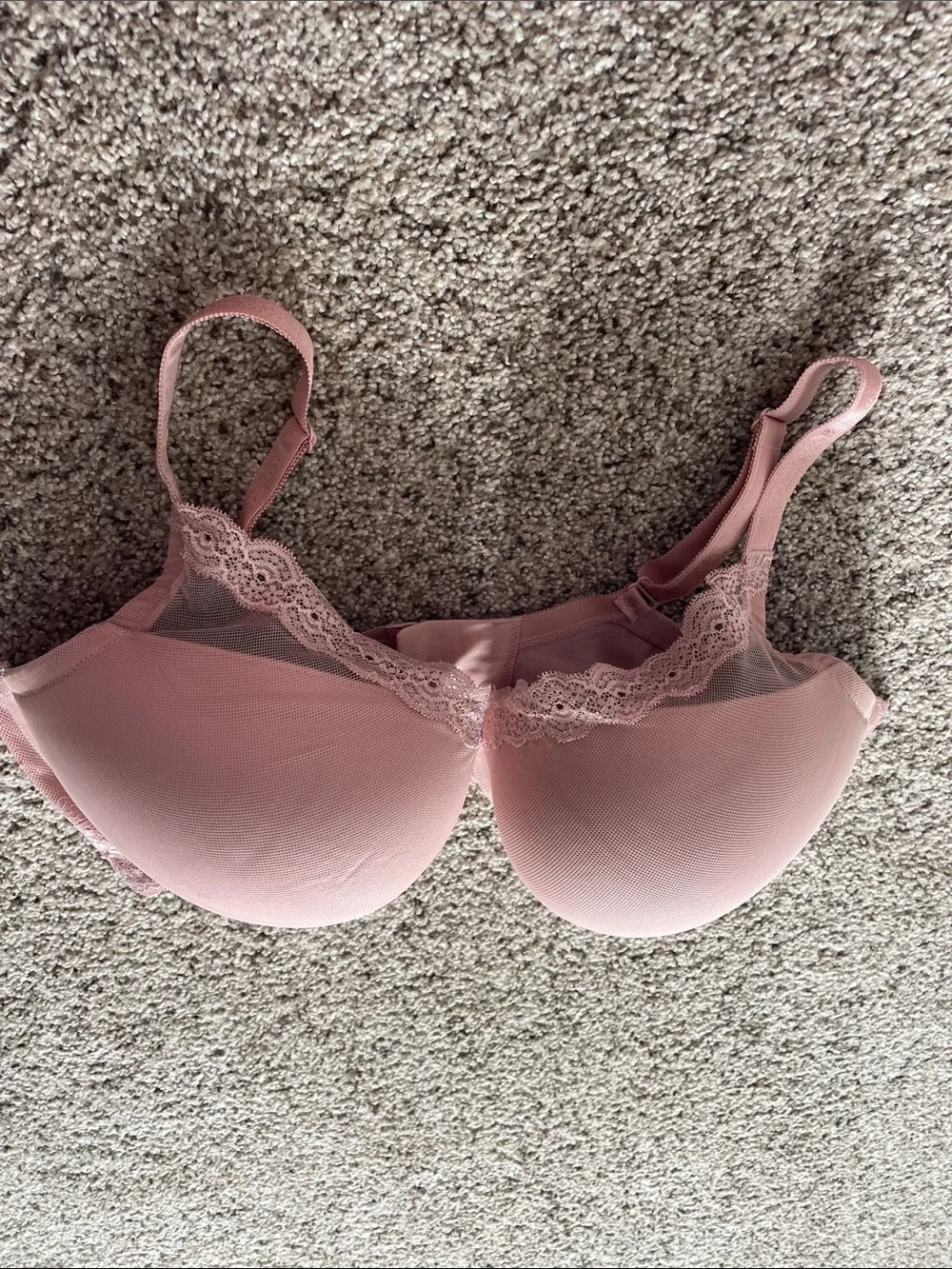 torrid Mauve Lace-Trim Push Up Bra 42G